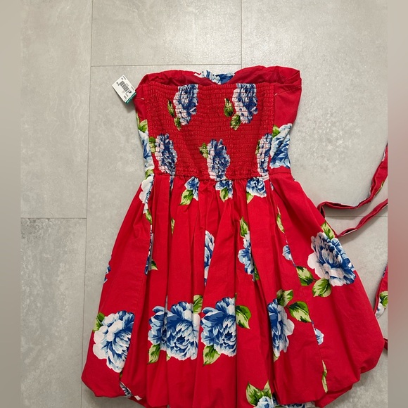 A&F Strapless Floral Mini Dress - Picture 2 of 4